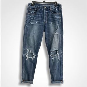 AEO High Rise Girlfriend Jeans!